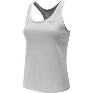 NIKE Womens Premier Maria Tennis Tank   Size Medium, White/grey/silver