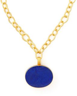 Lapis Pendant Necklace   Dina Mackney   Blue