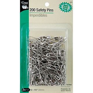Dritz Safety Pins 1 1/2, 200/Pack