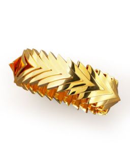 Overlapping Triangle Bracelet   Eddie Borgo   Gold