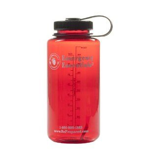 Emergency Essentials Inc. 32 oz Red Water Bottle  Sports Water Bottles  Sports & Outdoors
