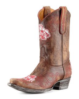 Mississippi State Short Gameday Boots, Brass   Gameday Boot Company   Brass (38.