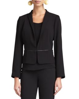 Womens Tropical Suiting Jacket, Petite   Eileen Fisher   Black (PP (2/4))