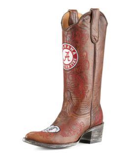 University of Alabama Tall Gameday Boots, Brass   Gameday Boot Company   Brass