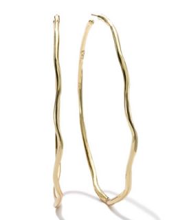 18k #6 Gl Squiggle Hoop Earrings   Ippolita   Gold (18k )