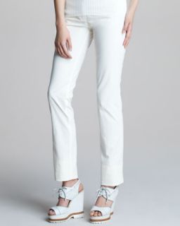 Womens Skinny Pants   Jean Paul Gaultier   Off white (46/12)