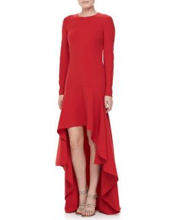 Womens Side Saddle Gown   Michael Kors   Crimson (2)
