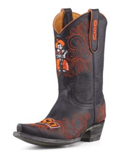Oklahoma State Short Gameday Boots, Black   Gameday Boot Company   Black (38.