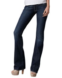 Womens Boot Cut NY Dark Wash Jeans, 32 inseam   7 For All Mankind   Nnyd (28)
