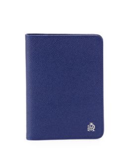 Mens Bourdon Leather Passport Holder, Blue   Alfred Dunhill   Red