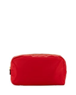 Au Revoir Nylon Cosmetic Pouch, Red   Toss   Red