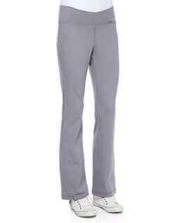 Organic Cotton Yoga Pants, Womens   Eileen Fisher   Pewter (2X (18/20))