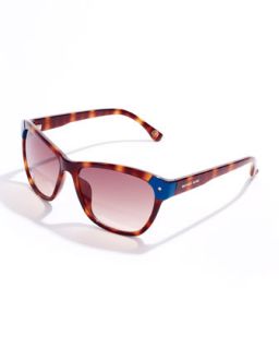 Savannah Cat Eye Sunglasses   Michael Kors   Tort blue