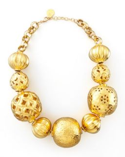 Golden Ball Necklace   Devon Leigh   Gold