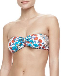 Womens Maddy Floral Print Bandeau Swim Top   MARC by Marc Jacobs   Whisper