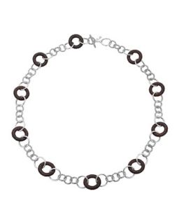 Rosewood Station Silver Sautoir Link Necklace, 36   John Hardy   Silver