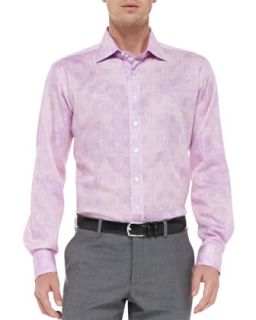 Mens Glen Plaid & Floral Shirt, Medium Pink   Etro   Medium pink (43)