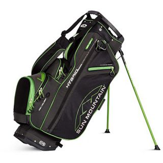 Sun Mountain Hybrid Carry Golf Bag, Shadow/black/lime (1001010)