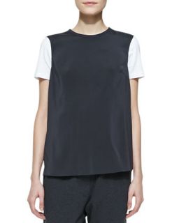 Womens Long Sleeveless T Shirt   Brunello Cucinelli   Volcano (XS/2)