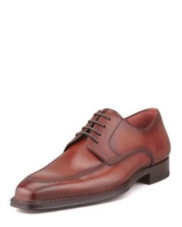 Mens Lace Up Leather Oxford, Brown   Magnanni for    (9 1/2)