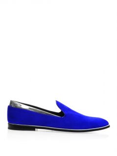 Suede and metallic leather loafers  Nicholas Kirkwood  MATCH