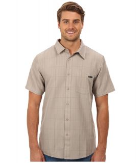 Oakley Yogues Woven Mens Short Sleeve Button Up (Taupe)