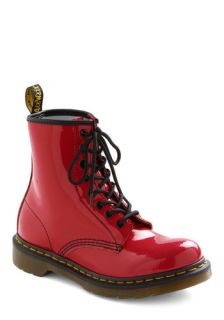 Tread Brightly Boot in Red  Mod Retro Vintage Boots