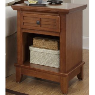 Home Styles Arts and Crafts 1 Drawer Nightstand 5182 42/5180 42 Finish Warm 