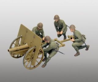 Fine Molds IJA Type 41 Mountain Gun Regimental Gun Kit, 75mm, 135 Scale Toys & Games