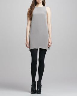 Womens Dugs Silk Sleeveless Dress   Theyskens Theory   Burnt grey (4)