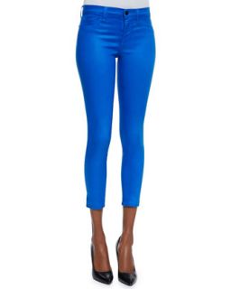 Womens Mid rise Capri Pants, Lacquered Breakwater Blue   J Brand Jeans  