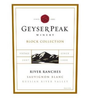 2007 Geyser Peak 'Block Collection' Sauvignon Blanc 750ml Wine