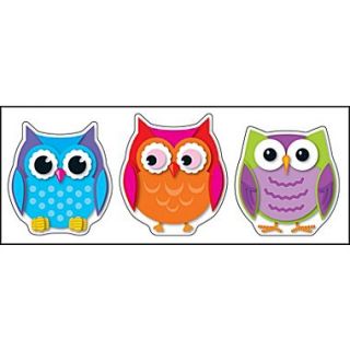 Carson Dellosa Colorful Owls Cut Outs
