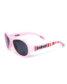 Polarized Kids Sunglasses, Pink, Ages 3 7   Babiators   Pink pattern (3 7Y)