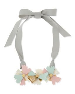 Large Bouquet Ribbon Necklace, Gray/Green/Pink   MARC by Marc Jacobs   Green