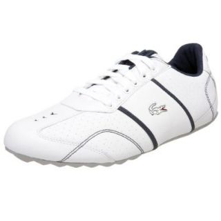 Lacoste Men's Swerve Lace Sneaker, White/Navy, 10.5 M US Shoes