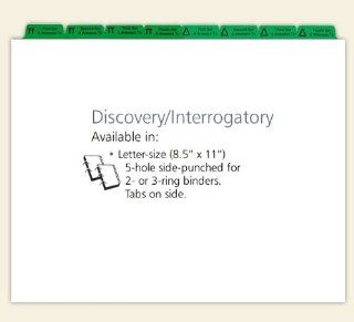Discovery Interrogatory Index Tabs  
