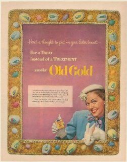 1952 Old Gold Cigarette Easter Print Ad (1961)  