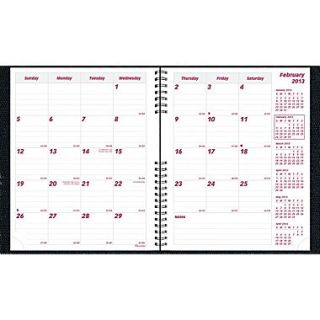 2014 Brownline CoilPro Monthly Planner, 14 months (Dec Jan), Hard Black Cover, 8 7/8 x 7 1/8