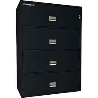 SentrySafe 1 Hour Fire File Cabinet 43”, Fire and Impact Resistant, Black