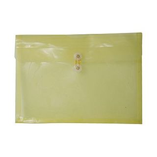 JAM Paper 10 1/2 x 14 1/2 Legal Booklet Button & String Plastic Envelopes, Yellow, 12/Pack