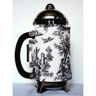 French Press Cover (red and cream stripe) Frenchpress Covers Kitchen & Dining