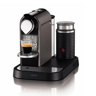 Krups Nespresso Citiz & Milk XN730T40 Titanium coffee machine with Aeroccino by Krups