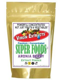 Virgin Extracts (TM) Pure Premium Organic Freeze Dried Aronia Berry Chokeberry 41 Extract Concentrate SuperFood Powder (4 x Stronger) 8oz Pouch  Natural Flavoring Extracts  Grocery & Gourmet Food