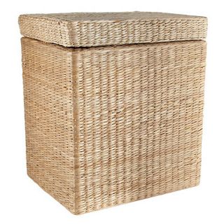 Natural large wicker laundry basket