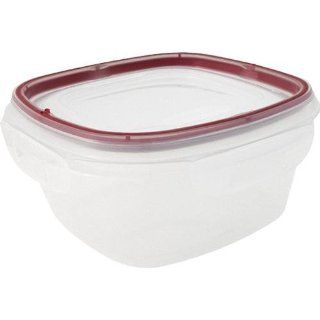 Rubbermaid 7K9300CIRED Lock its 5 Cup Square Food Storage Container with Lid Kitchen & Dining