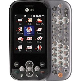 LG Neon GT365 GSM Unlocked QWERTY Cell Phone, Gray/Black