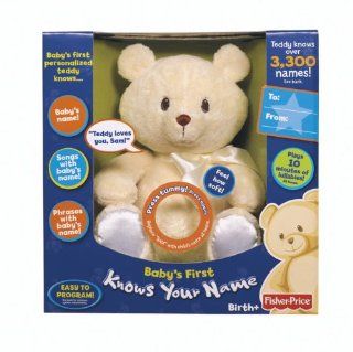 Baby'S First Teddy Knows Your Name Toys & Games