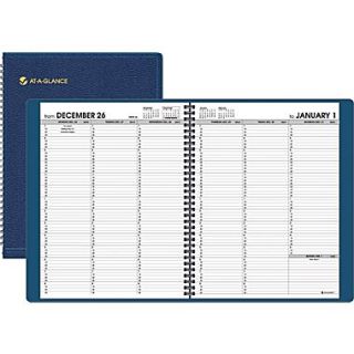 2014 AT A GLANCE Weekly Appointment Book, 8 1/4” x 10 7/8”, Navy