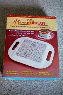 Micro Hot Plate    The Incredible Plate That Is Ideal For All Hot Foods and Drinks Special thermal insulating stone keeps foods hotbut handle remains cool  Home And Garden Products  
